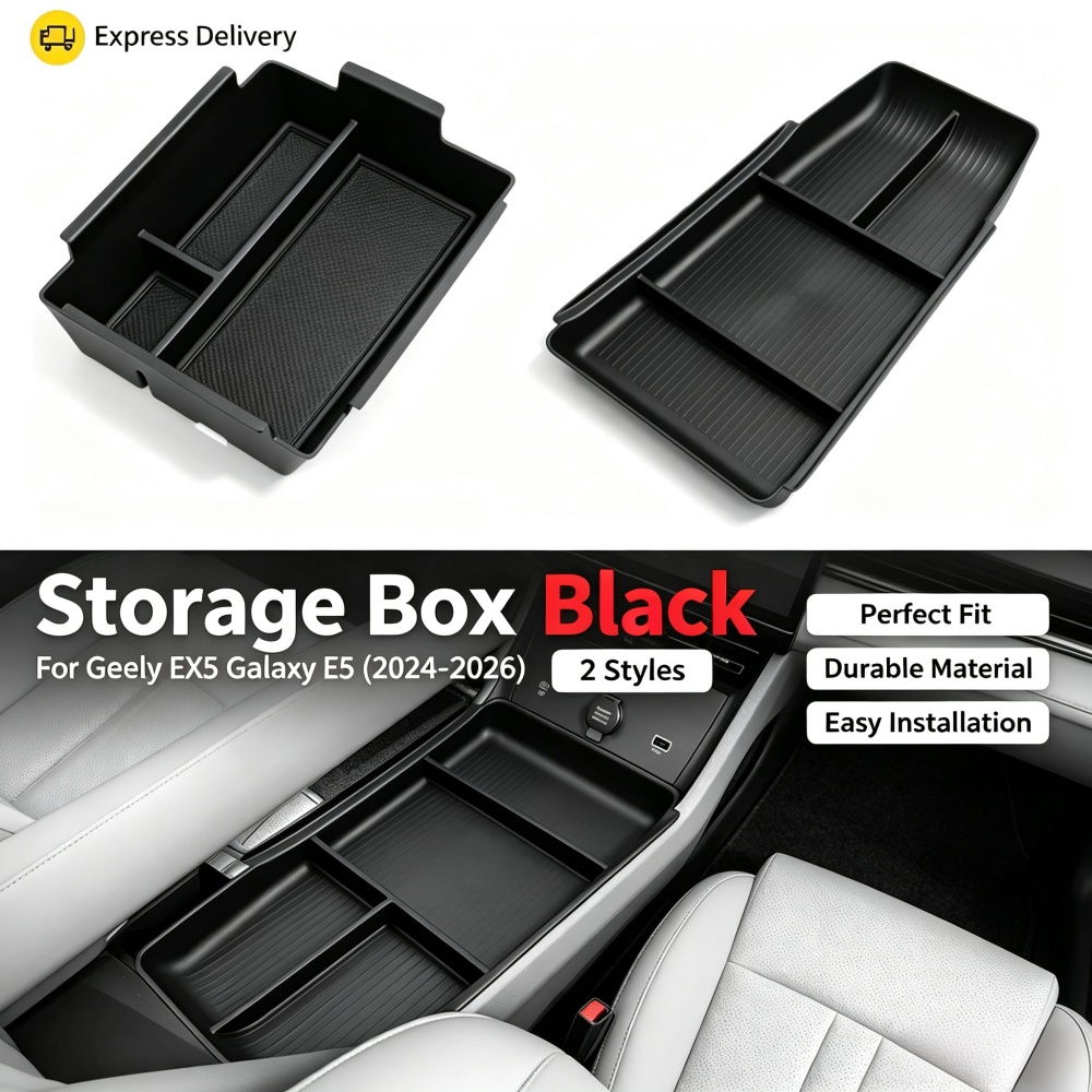 Car Accessories Essentials - Caixa de Armazenamento para Apoio de