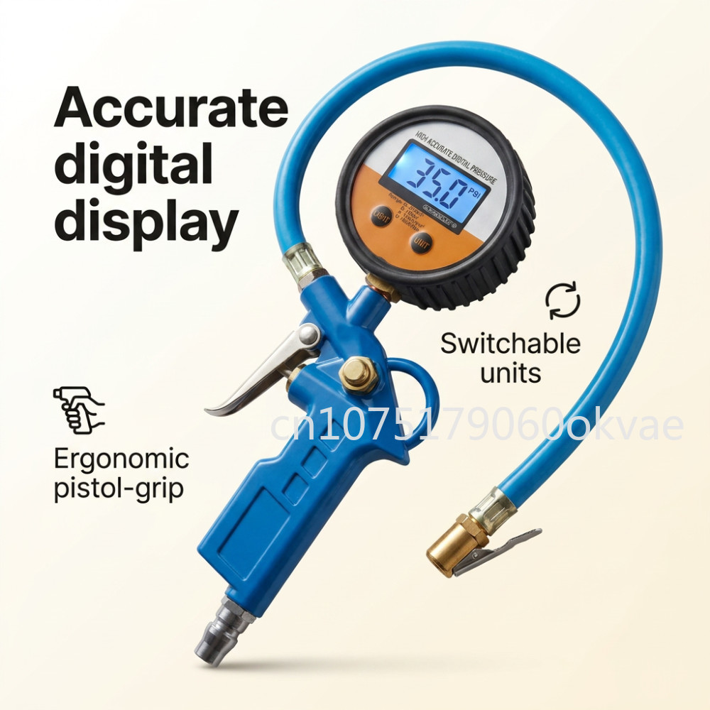 Car Accessories Under 200 - Inflador Digital de Pneus com Manômetro