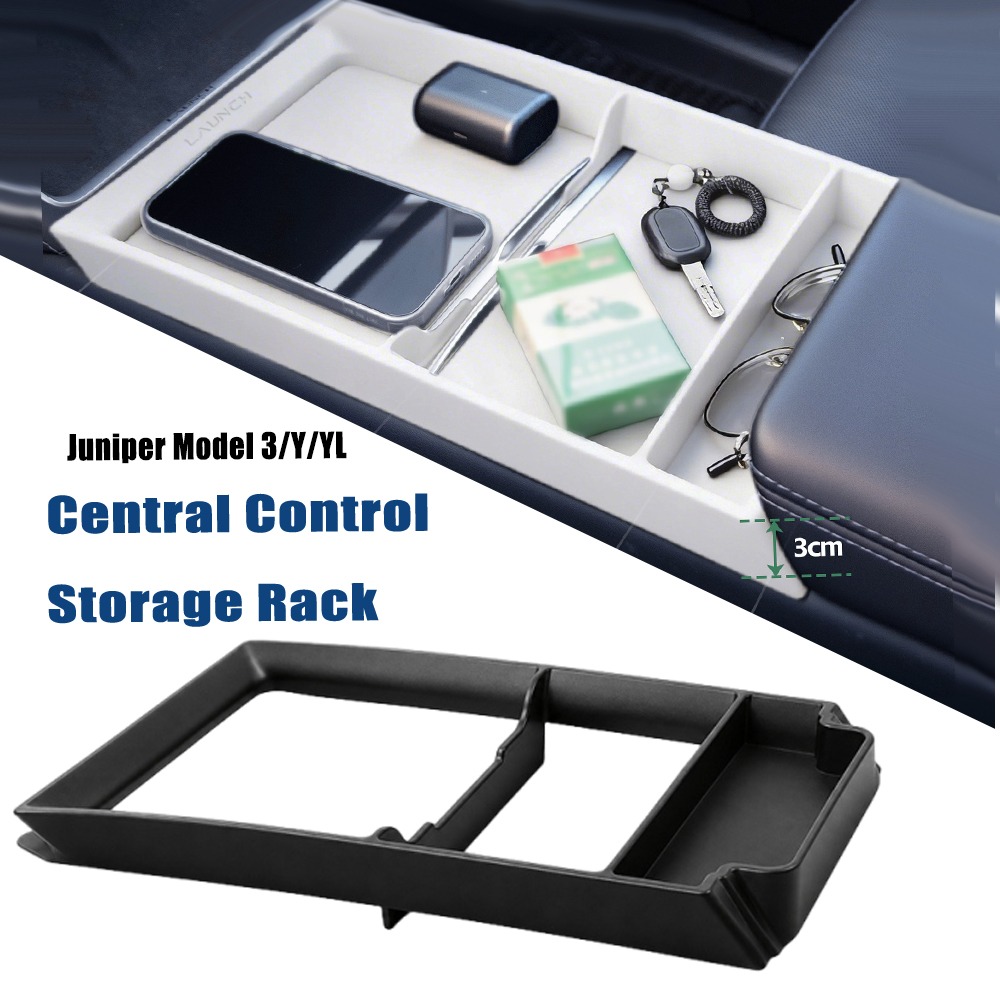Car Accessories Essentials - Bandeja Organizadora Antiderrapante para Console Central