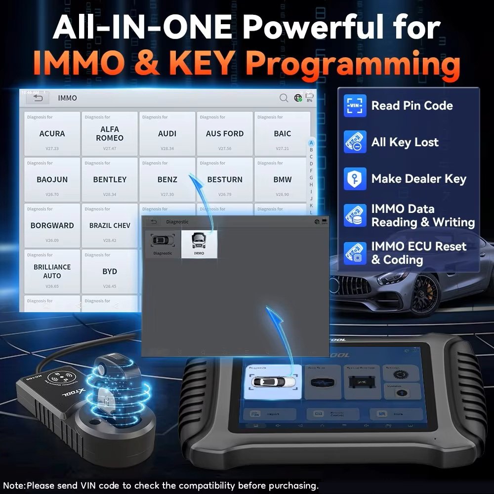 XTOOL X100 PAD3 com KC100 Prog - Obd2 Scanner avaliação e preço
